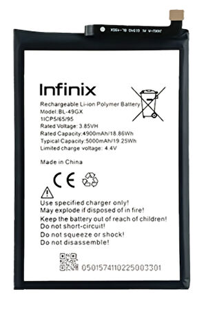 Infinix NOTE 10 Uyumlu Batarya Pil Sıfır Orijinal