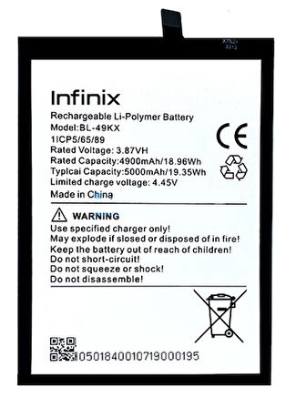 Infinix NOTE 12 PRO Uyumlu Batarya Pil Sıfır Orijinal