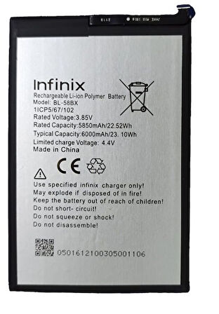 Infinix HOT 9 PLAY Uyumlu Batarya Pil Sıfır Orijinal