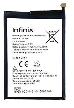 Infinix HOT 10 Uyumlu Batarya Pil Sıfır Orijinal