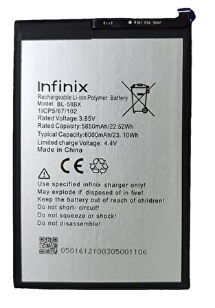 Infinix HOT 10T Uyumlu Batarya Pil Sıfır Orijinal
