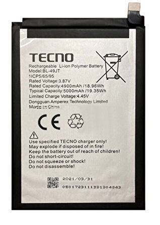 Tecno Camon 17 PRO Uyumlu Batarya Pil Sıfır Orijinal