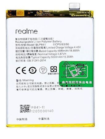 Oppo Realme 8 - Blp841 - Uyumlu Batarya Pil Sıfır Orijinal