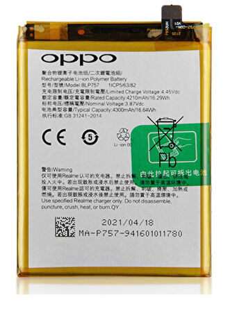 Oppo Realme 6 - Blp757 - Uyumlu Batarya Pil Sıfır Orijinal