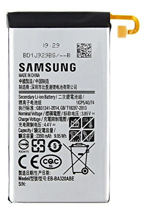 Samsung Galaxy A7 2017 A320 - SM-A320 Uyumlu Batarya Pil Sıfır Orijinal