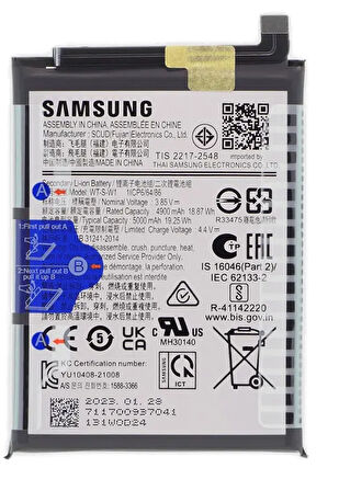 Samsung Galaxy A14 - SM-A145 Uyumlu Batarya Pil Sıfır Orijinal