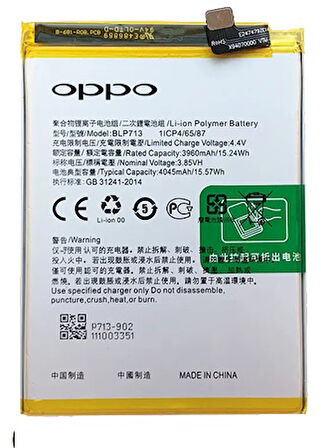 Oppo Realme 3 PRO - Blp713 - Uyumlu Batarya Pil Sıfır Orijinal