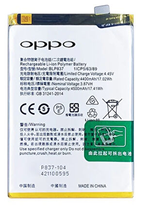 Oppo Realme 9 PRO PLUS -  Blp837 - Uyumlu Batarya Pil Sıfır Orijinal