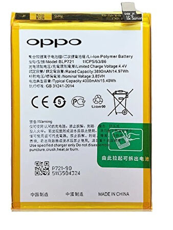 Oppo Realme C2 - Blp721 - Uyumlu Batarya Pil Sıfır Orijinal