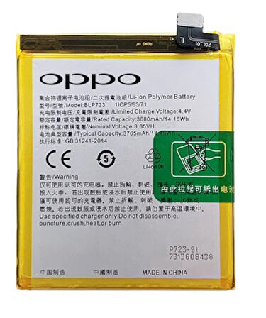 Oppo Realme X - Blp723 Uyumlu Batarya Pil Sıfır Orijinal