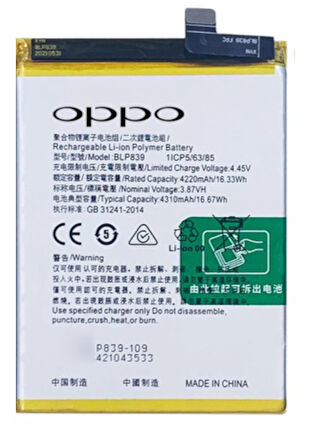 Oppo A94 -5g- Blp839 -Uyumlu Batarya Pil Sıfır Orijinal