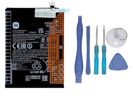 Xiaomi Redmi 10 - BN5A - Uyumlu Batarya Pil Sıfır Orijinal + TAMİR SETİ