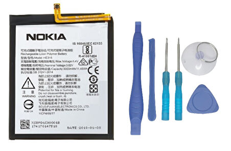 Nokia 6 Uyumlu Batarya Pil Sıfır Orijinal + TAMİR SETİ