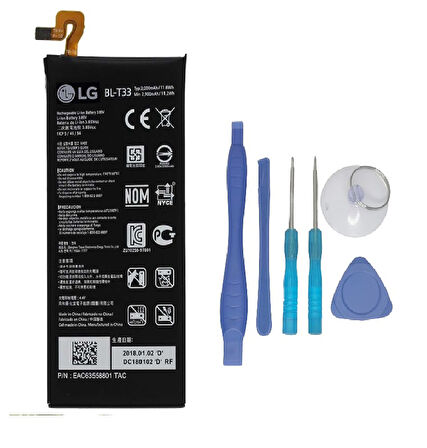 LG Q6 Uyumlu Batarya Pil Sıfır Orijinal + TAMİR SETİ