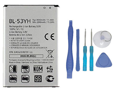 LG G3 Uyumlu Batarya Pil Sıfır Orijinal + TAMİR SETİ