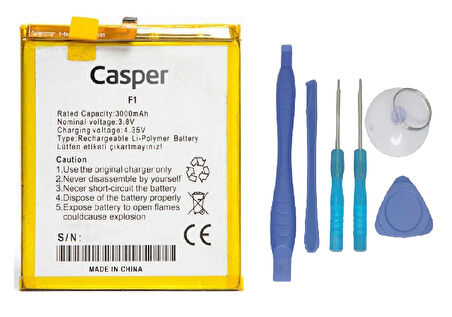 Casper Via F1 Uyumlu Batarya Pil Sıfır Orijinal + TAMİR SETİ