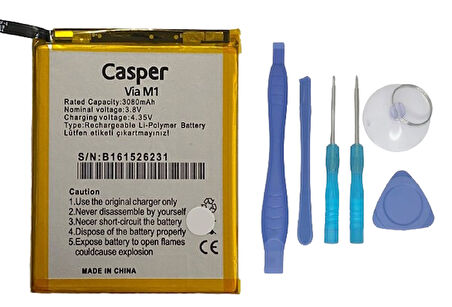 Casper Via M1 Uyumlu Batarya Pil Sıfır Orijinal + TAMİR SETİ