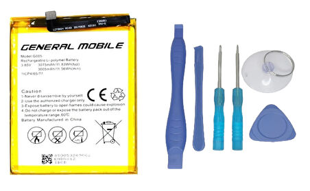 Genaral Mobile GM 8 Uyumlu Batarya Pil Sıfır Orijinal + TAMİR SETİ