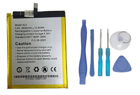 Hiking A22 Uyumlu Batarya Pil Sıfır Orijinal + TAMİR SETİ