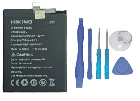 Hiking A23 Uyumlu Batarya Pil Sıfır Orijinal + TAMİR SETİ