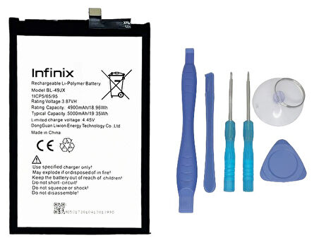 Infinix NOTE 10 PRO Uyumlu Batarya Pil Sıfır Orijinal + TAMİR SETİ