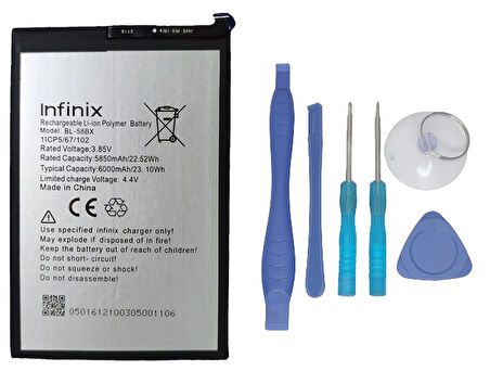 Infinix HOT 9 PLAY Uyumlu Batarya Pil Sıfır Orijinal + TAMİR SETİ