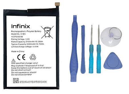 Infinix HOT 11 Uyumlu Batarya Pil Sıfır Orijinal + TAMİR SETİ