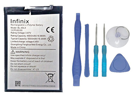 Infinix HOT 12 Uyumlu Batarya Pil Sıfır Orijinal + TAMİR SETİ