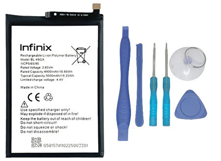 Infinix SMART 5 Uyumlu Batarya Pil Sıfır Orijinal + TAMİR SETİ