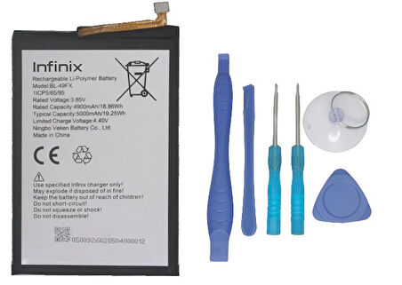 Infinix HOT 9 Uyumlu Batarya Pil Sıfır Orijinal + TAMİR SETİ