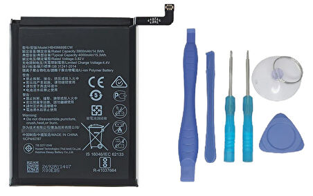 Huawei P40 Lite E Uyumlu Batarya Pil Sıfır Orijinal + TAMİR SETİ