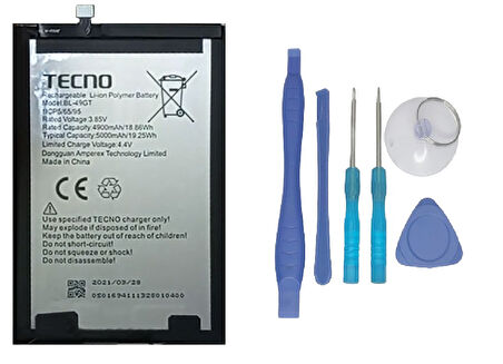 Tecno Spark 9T Uyumlu Batarya Pil Sıfır Orijinal + TAMİR SETİ