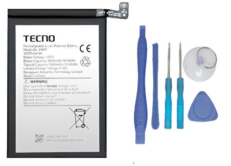 Tecno Camon 19 PRO Uyumlu Batarya Pil Sıfır Orijinal + TAMİR SETİ