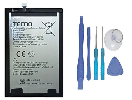 Tecno Camon 19 NEO Uyumlu Batarya Pil Sıfır Orijinal + TAMİR SETİ