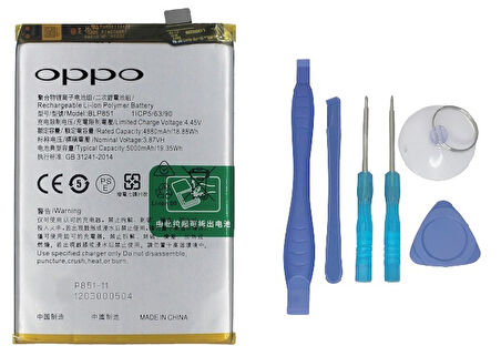 Oppo A74 - 4G - BLP 851 Uyumlu Batarya Pil Sıfır Orijinal + TAMİR SETİ
