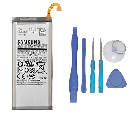 Samsung Galaxy J8 - SM-J810 Uyumlu Batarya Pil Sıfır Orijinal + TAMİR SETİ