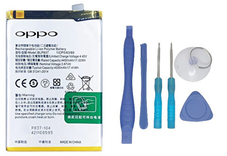 Oppo Realme 9 PRO PLUS -  Blp837 - Uyumlu Batarya Pil Sıfır Orijinal + TAMİR SETİ