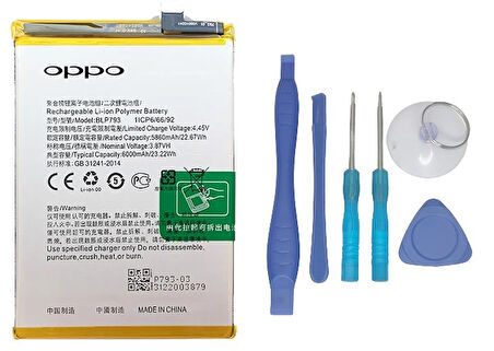 Oppo Realme C15 - Blp793 Uyumlu Batarya Pil Sıfır Orijinal + TAMİR SETİ