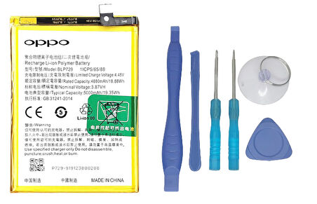 Oppo Realme C20 - Blp729 Uyumlu Batarya Pil Sıfır Orijinal + TAMİR SETİ
