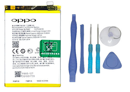 Oppo A76 - Blp885 -Uyumlu Batarya Pil Sıfır Orijinal + TAMİR SETİ