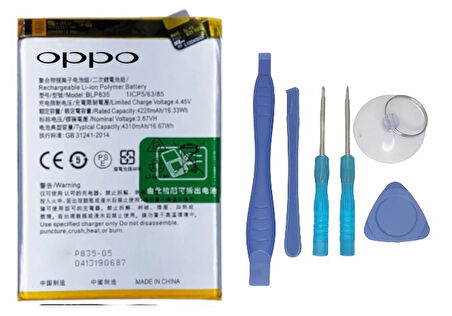 Oppo A94 -4g - Blp835 -Uyumlu Batarya Pil Sıfır Orijinal + TAMİR SETİ