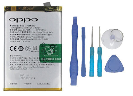 Oppo A95 -4g - Blp851 -Uyumlu Batarya Pil Sıfır Orijinal + TAMİR SETİ