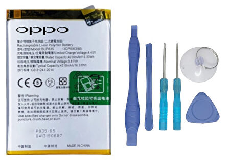 Oppo Reno 5f - BLP835  - Uyumlu Batarya Pil Sıfır Orijinal + TAMİR SETİ