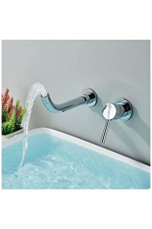 Banyo Lavabo Bataryası Ankastre Krom Set Ithal 5 Yıl Garantili Sıva Altı Dahil