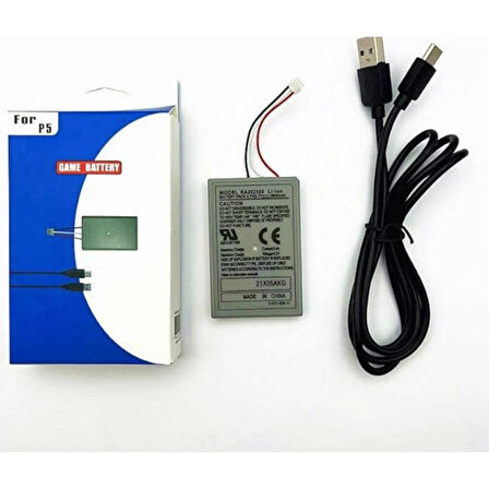 Ps5 Dualsense 2800MAH Lityum Iyon Joystick Batarya Pil ve Type-C Şarj Kablosu