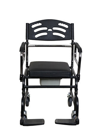 TS100 TEKERLEKLİ BANYO WC SANDALYESİ