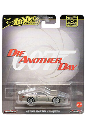 Hot Wheels Premium Pop Culture Aston Martin Vanquish (1/64) 007 James Bond Die Another Day