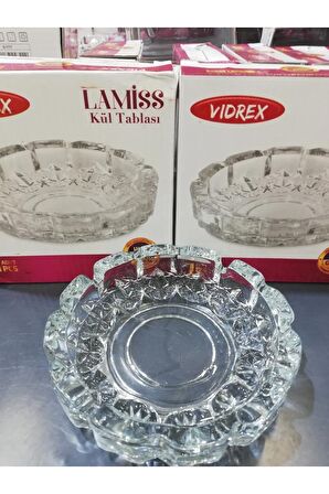 Lamiss Kristal Lüks Cam Küllük & Cam Kül Tablası