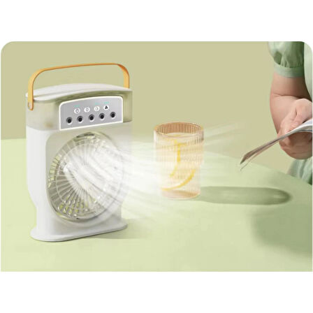 Ozmik Mini fan nemlendirici şarj edilebilir taşınabilir soğutucu ile kişisel Mini soğutma fanı 600ml