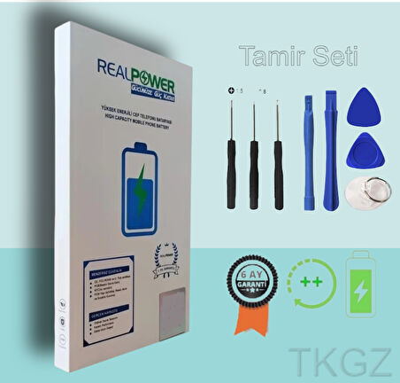Tkgz - Xiaomi REDMİ NOT 5  - BN 45 - Batarya Pil Sıfır Güçlendirilmİş+ Tamir Seti - Realpower